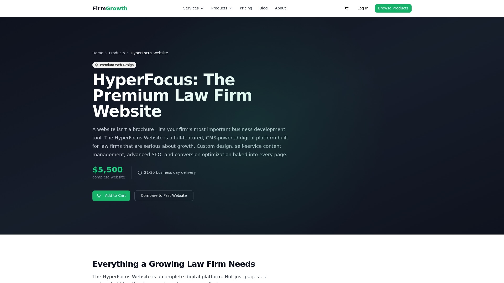 Screenshot of firmgrowth.io