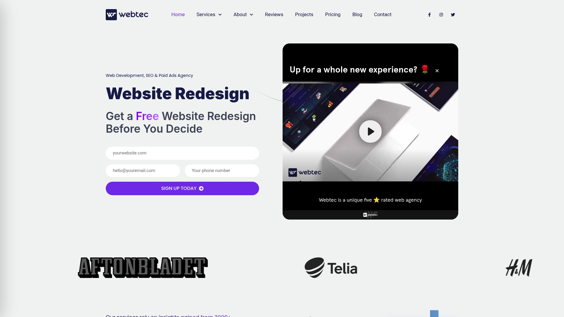 Screenshot of trywebtec.com