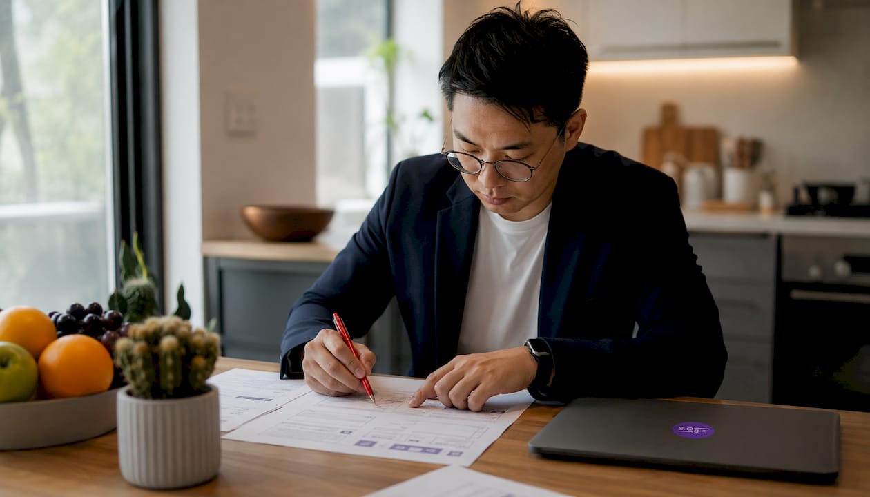 Senior QA analyst reviewing accessibility checklist